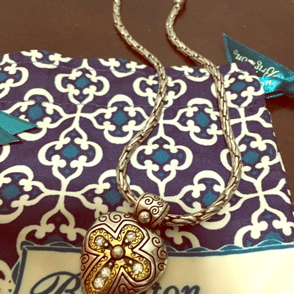 Brighton cross heart necklace